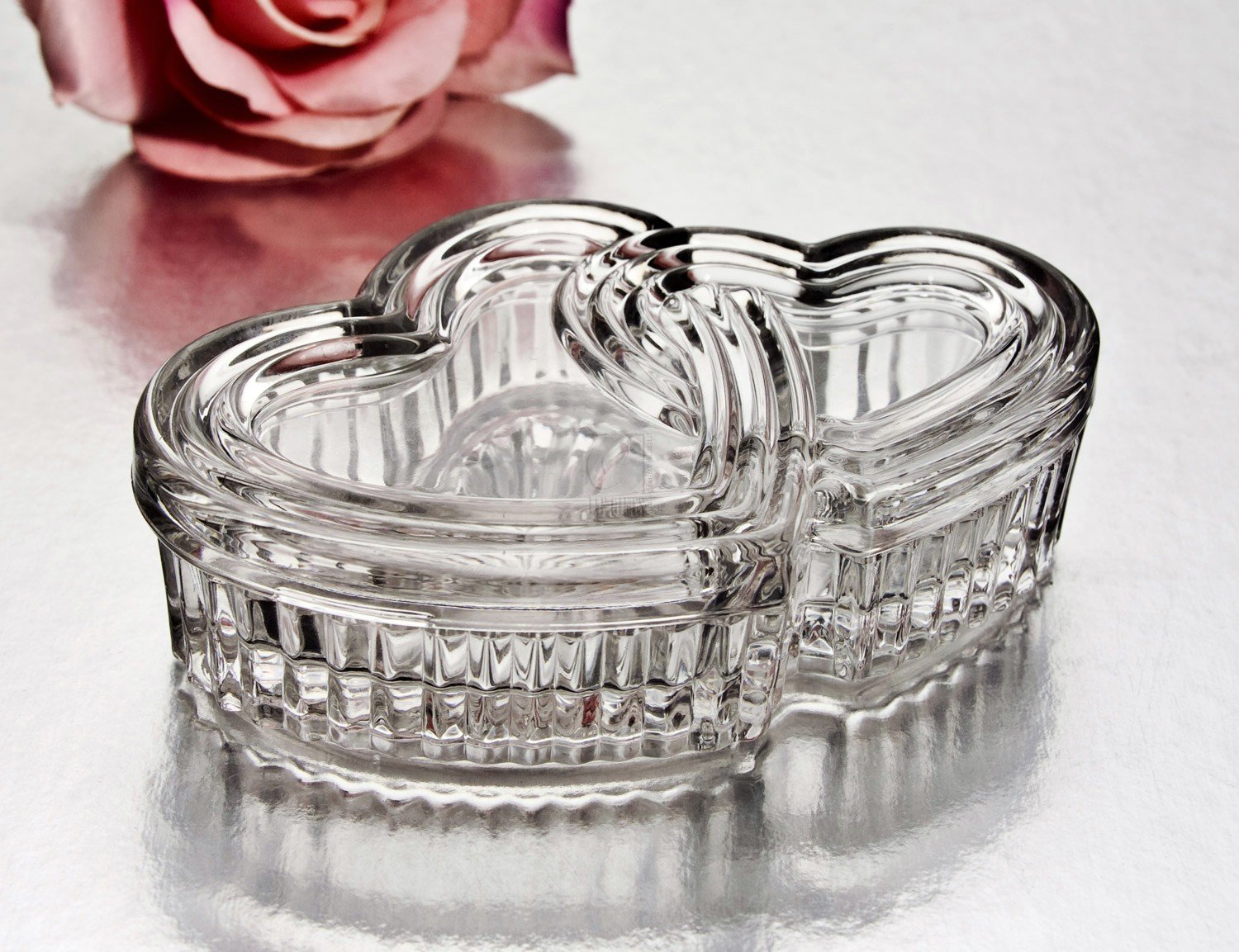 Amazon.com: STUDIO SILVERSMITHS 43858 Crystal Double Heart Box